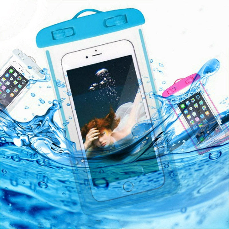 Waterproof Phone Case Drift Diving Swimming Waterproof Bag for 6inch Mobile Cover Pouch Bag Case Underwater Dry Bag Case Cover