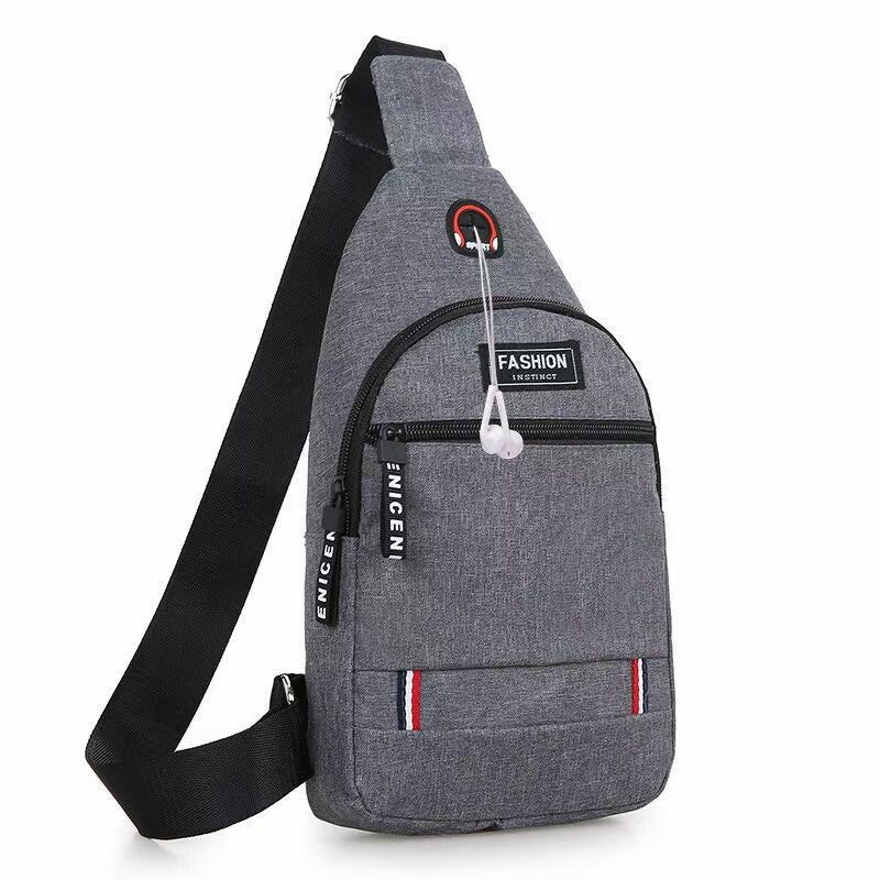 Casual Men's Chest Bag Business Shoulder Bag Messenger Bag Nylon Canvas Fashion Waist Bag Outdoor Sports Brand Shoulder Bag