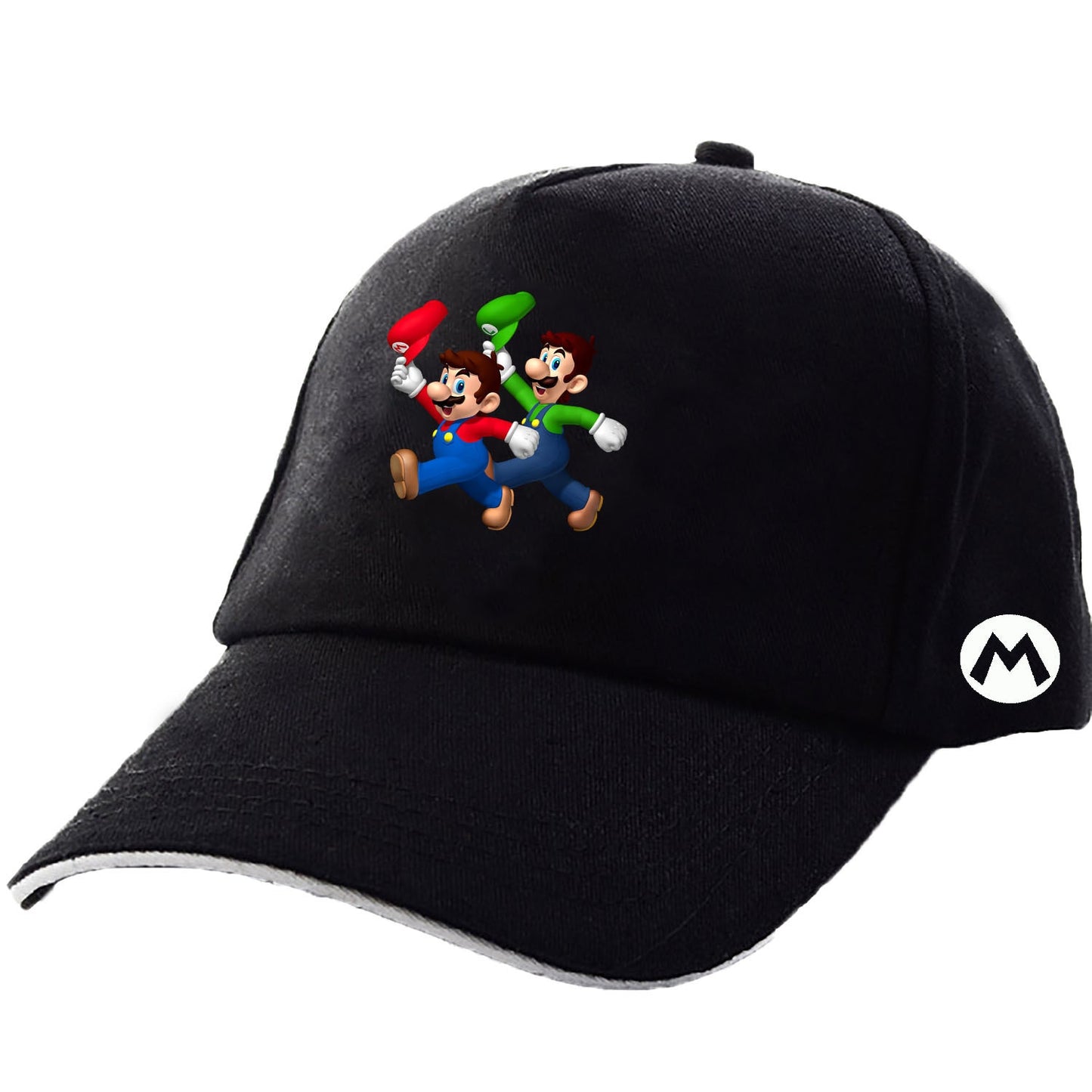 Classic Super Mario Baseball Cap Cartoon Anime Game Character Embroidery Logo Cap Cosplay Halloween Christmas Birthday Gift