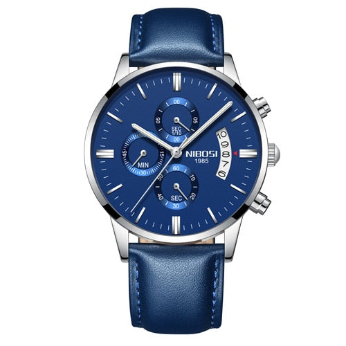 NIBOSI Man Watch 2023 Mens Watches Top Luxury Brand Sport Military Quartz Watch Men Wristwatch Male Clock Saat Reloj Hombre