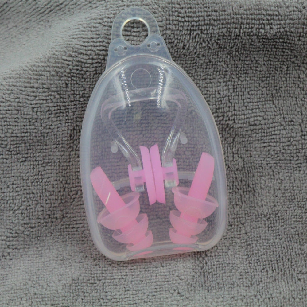 Earplugs Water Sports Swimming Accessories Silicone Soft Portable Dust-Proof Ear Plugs With Box Diving Water Waterproof Ear Plug