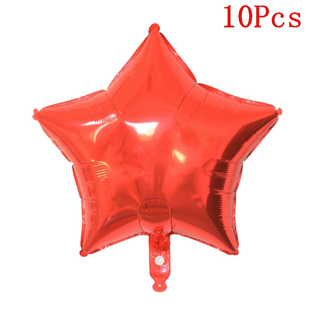 10pcs Multi Rose Gold Heart Foil Balloons Helium Balloon Kids Birthday Party Decorations Wedding Balloons Baby Shower Supplies