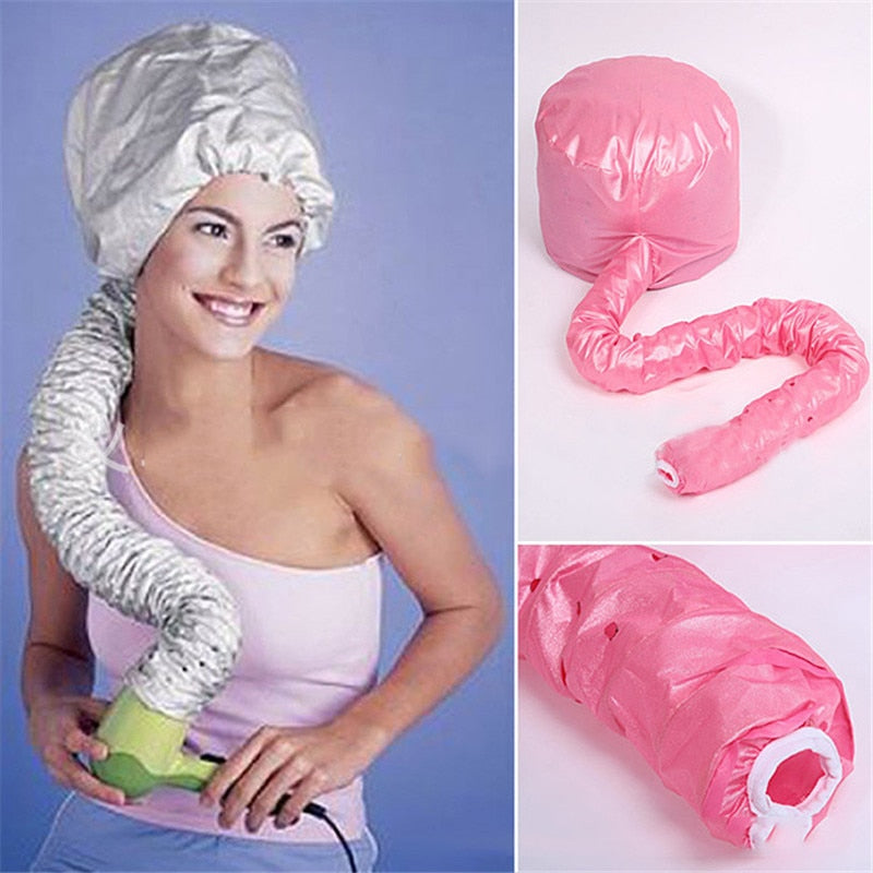 Hair Drying Cap Hair Dryer Caps Care Hair Perm and Dye Styling Warm Air Adjustable Drying Hood Home Hairdressing Salon Supply