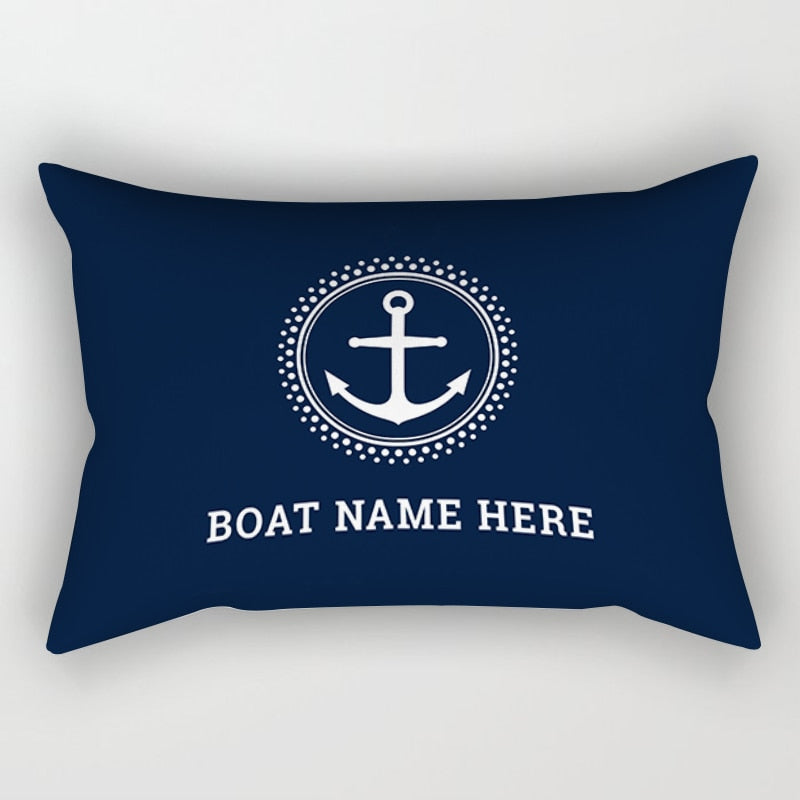 Dark blue nautical series sofa cushion cover 40*60 home decoration waist pillow cover cushion cover 30*50 can be customized