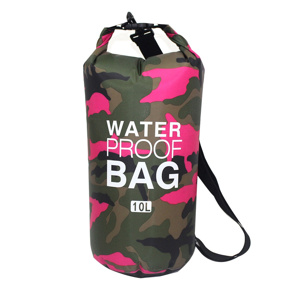 30L Waterproof Swimming Bag Dry Sack Camouflage Colors Fishing Boating Kayaking Storage Drifting Rafting Bag 2L 5L 10L 15L 20L