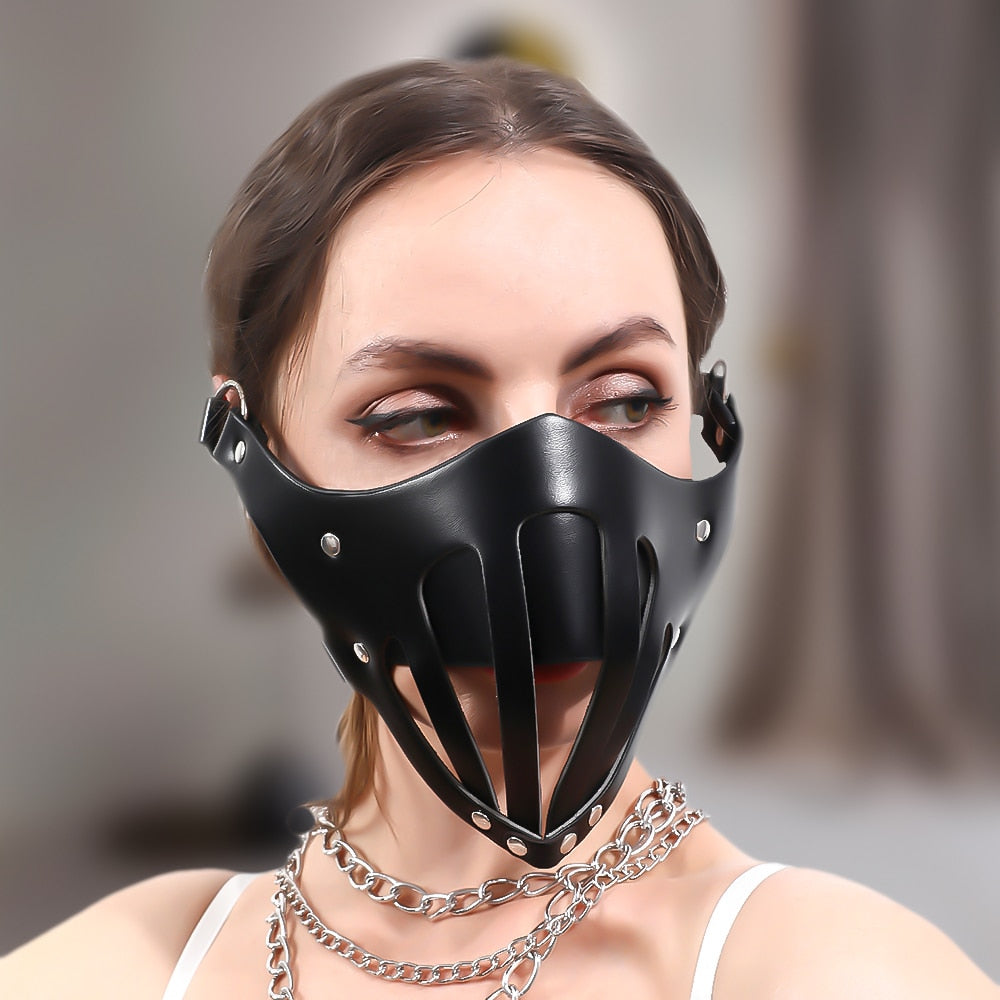 Cosplay Mask For Anime Cosplay Anime BDSM Halloween Masks Harness Punk Fetish Steampunk Masquerade Carnival Party Cosplay Anime