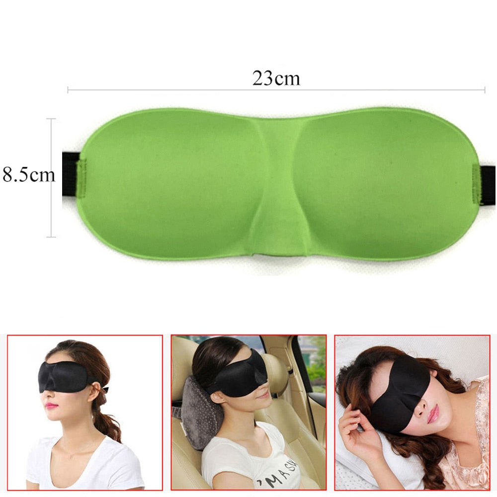 Tcare Breathable 3D Sleeping Eye Masks Cotton Padded Eyes Patch Light Blocking Use for School Home Office & Travel Beach Camping