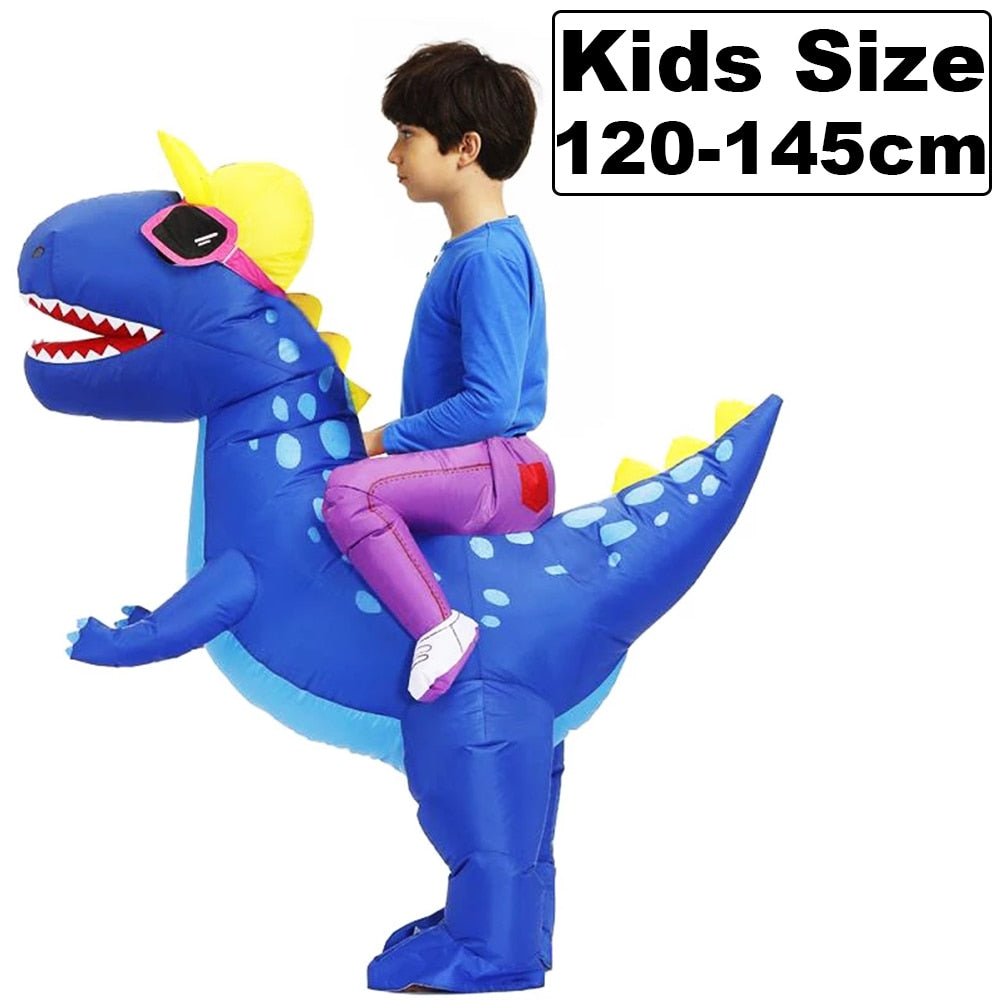 HOT Anime Dinosaur Inflatable Costume Party Mascot Alien Costumes Suit Disfraz Cosplay Halloween Costumes For Adult Kids Dress