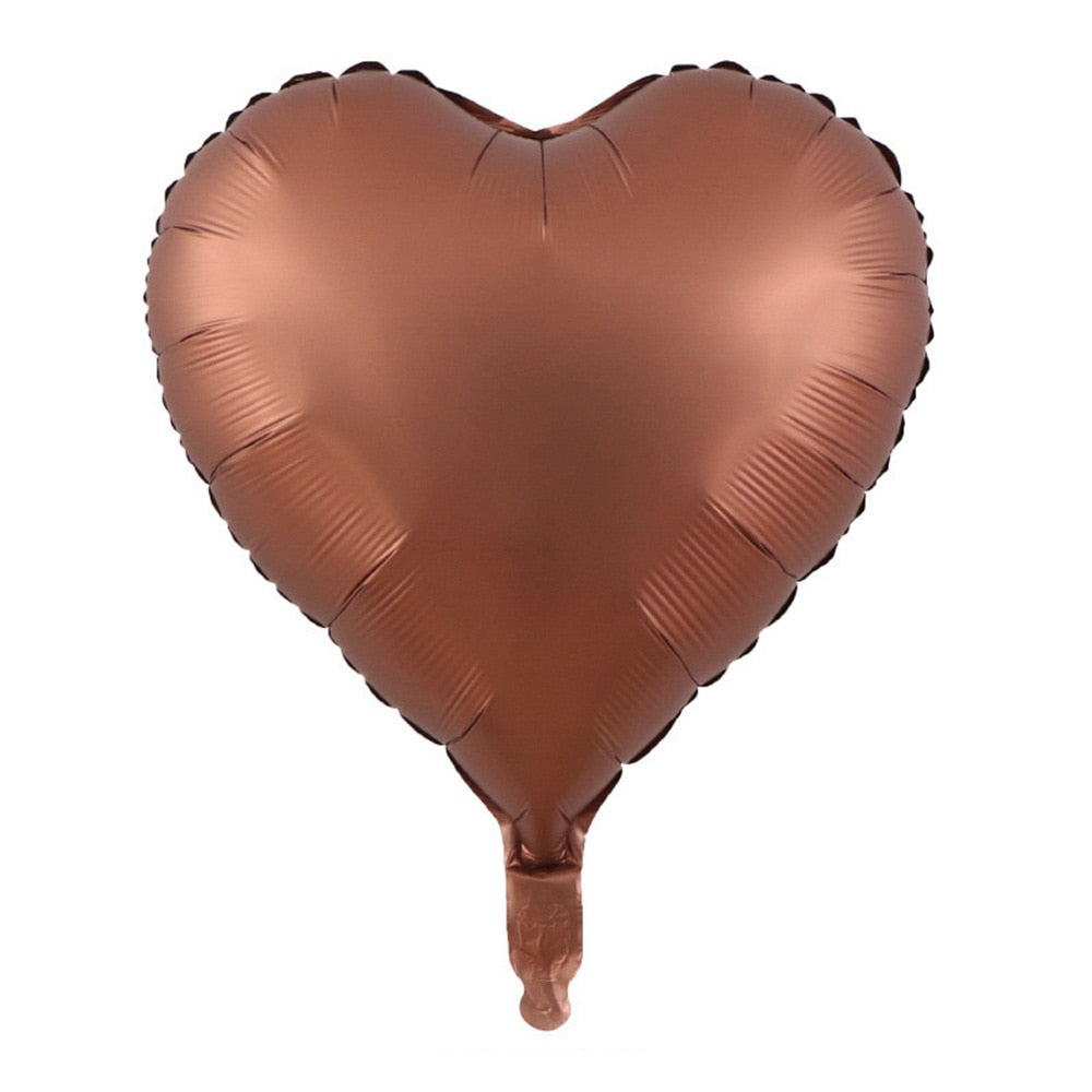 10pcs Multi Rose Gold Heart Foil Balloons Helium Balloon Kids Birthday Party Decorations Wedding Balloons Baby Shower Supplies