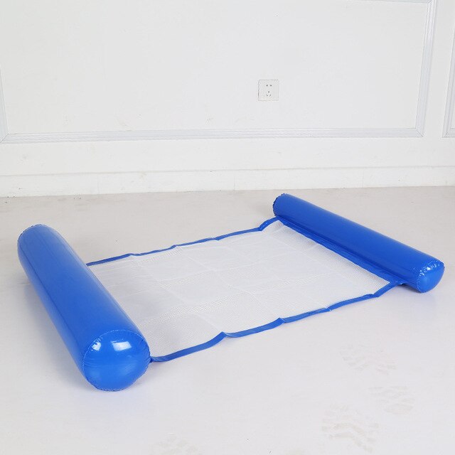 Foldable Floating Water Hammock Float Lounger Inflatable Pool mat Floating Bed Chair Swimming air mattress Pool accessories