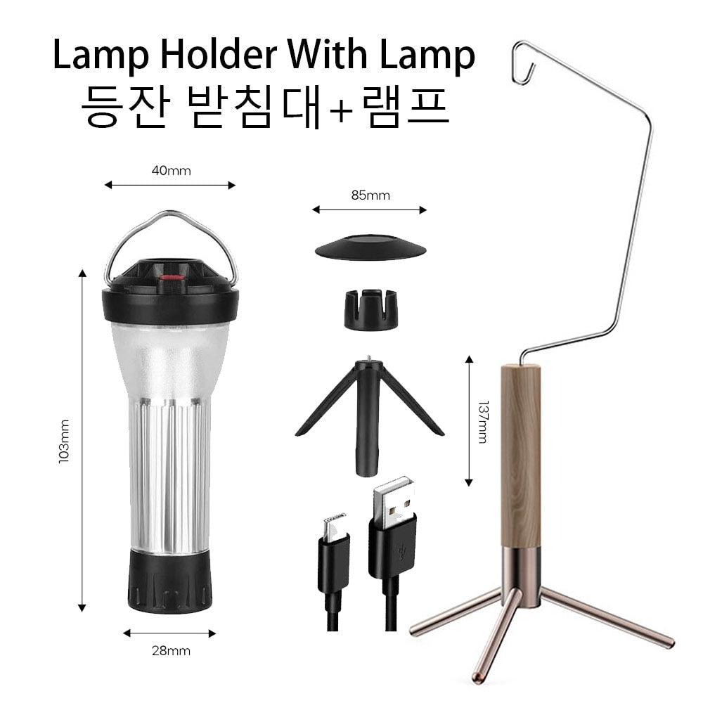 3000mAh Camping Lantern with Magnetic Base Similar To Blackdog Goal Zero Lantern 5 Lighting Modes Led Flashlights Emergency Lamp