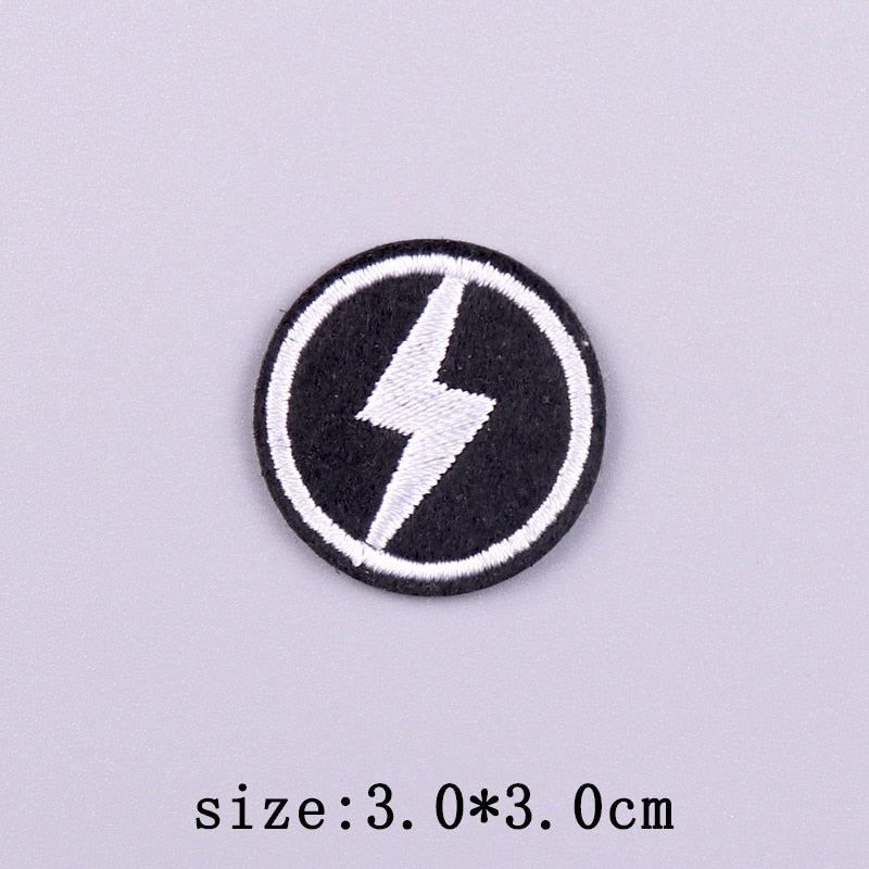 Horror Punk Embroidery Patch Iron On Patches For Clothing Embroidered Patches For Clothes Movie Role Fusible Patch Sticker Badge