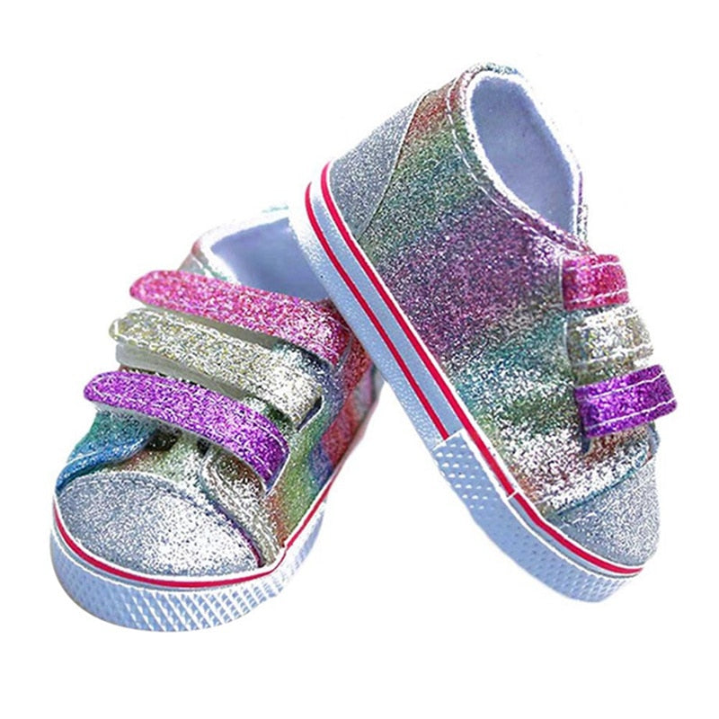 Doll Clothes Purple Series Dsinesy Unicorn Dress Doll Shoes For 18 Inch American&43m Reborn Baby Reborn New Born Doll Girl's Toy