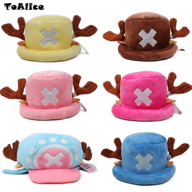 Cute Japanese Anime Hat Cap Tony Chopper Cosplay Plush Cap Hat Halloween Cartoon Hats & Caps JHD10020