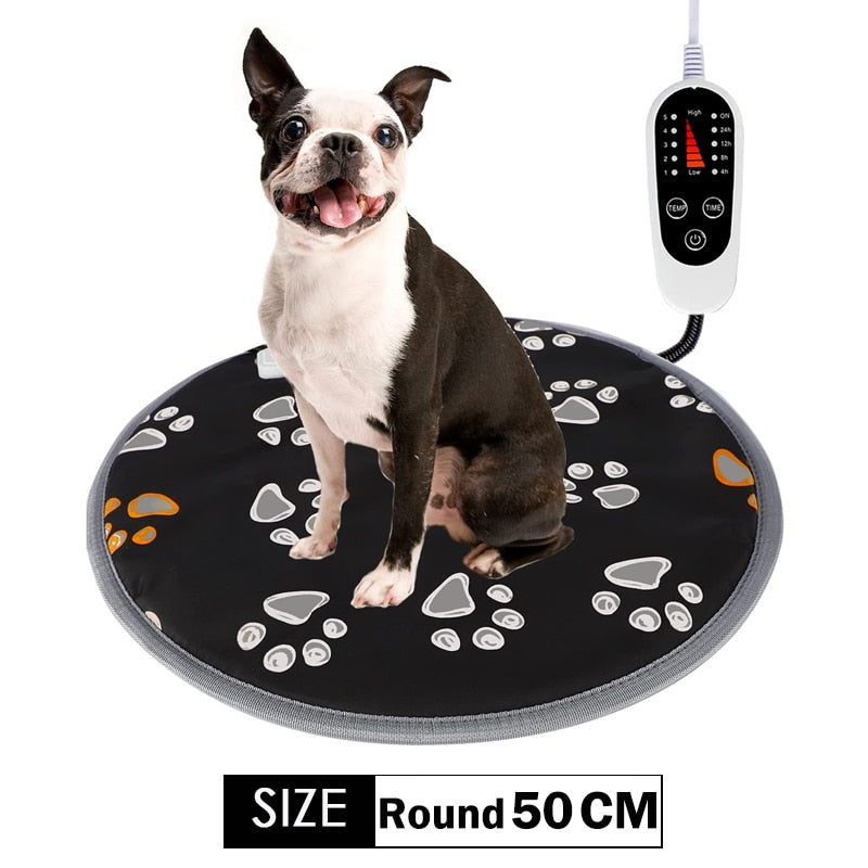 Furrybaby Dog Bed Warm Mats Pet Electric Heating Pad Blanket Pet Mat Bed Cat Dog Winter Warmer Pad Home Office Chair Heated Mat