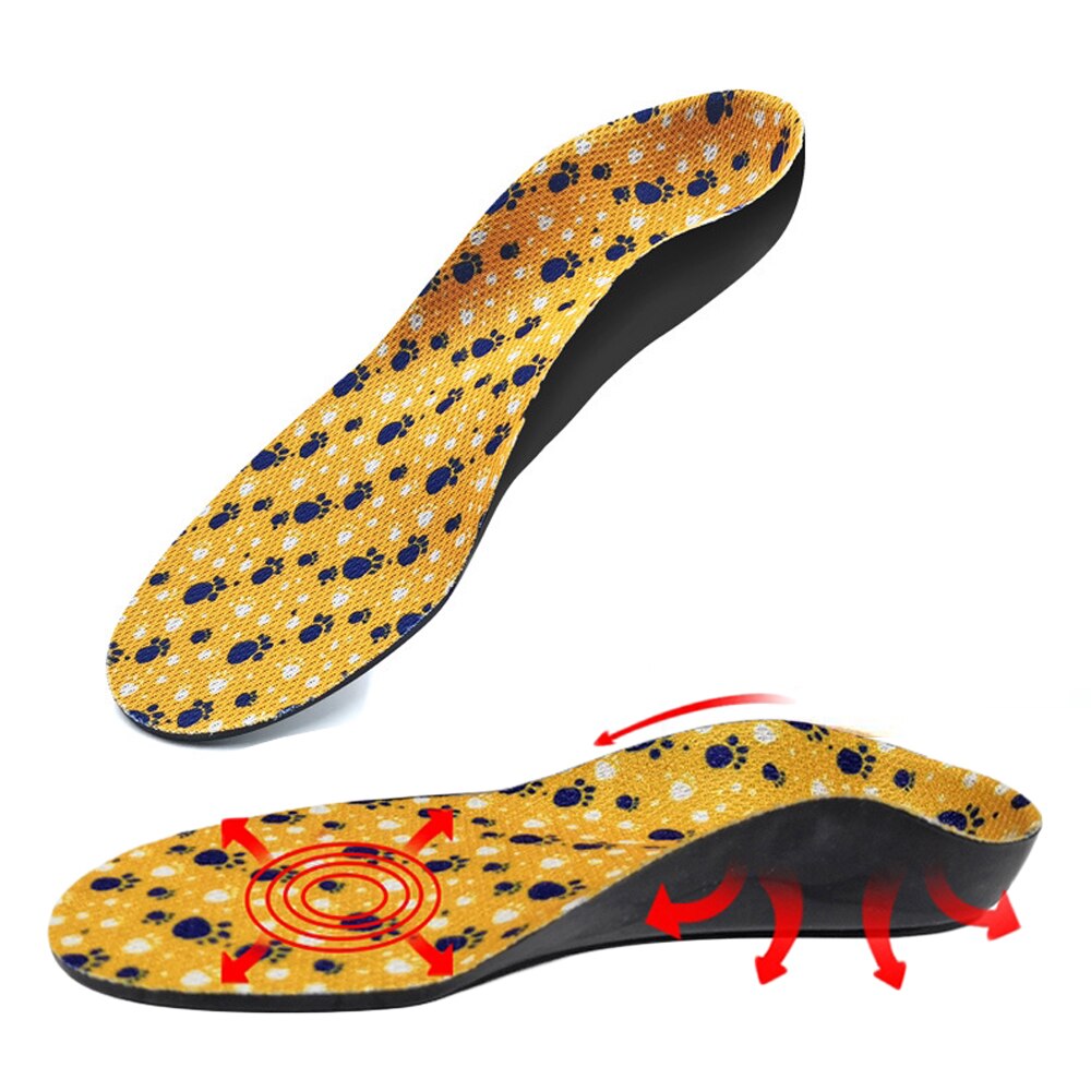 Kids Sneakers Flat Foot Orthopedic Insoles for Children Shoes Comfort Sole Fascitis Plantar High Arch Support Orthotic Insoles