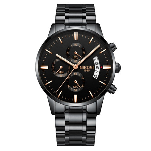 NIBOSI Man Watch 2023 Mens Watches Top Luxury Brand Sport Military Quartz Watch Men Wristwatch Male Clock Saat Reloj Hombre