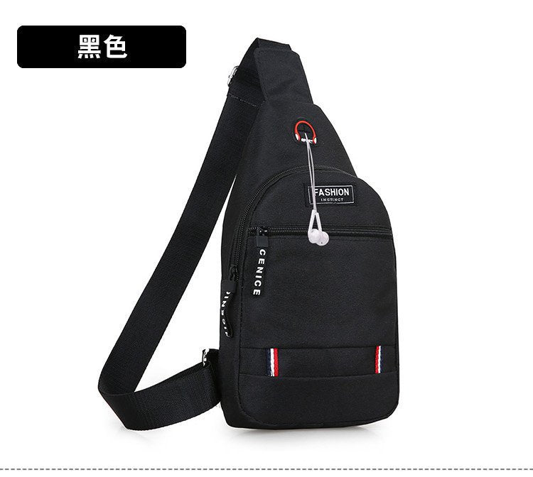 Casual Men's Chest Bag Business Shoulder Bag Messenger Bag Nylon Canvas Fashion Waist Bag Outdoor Sports Brand Shoulder Bag