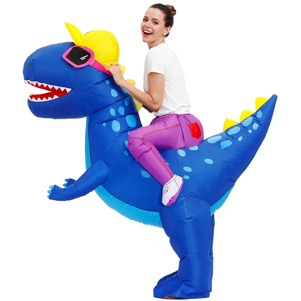 HOT Anime Dinosaur Inflatable Costume Party Mascot Alien Costumes Suit Disfraz Cosplay Halloween Costumes For Adult Kids Dress