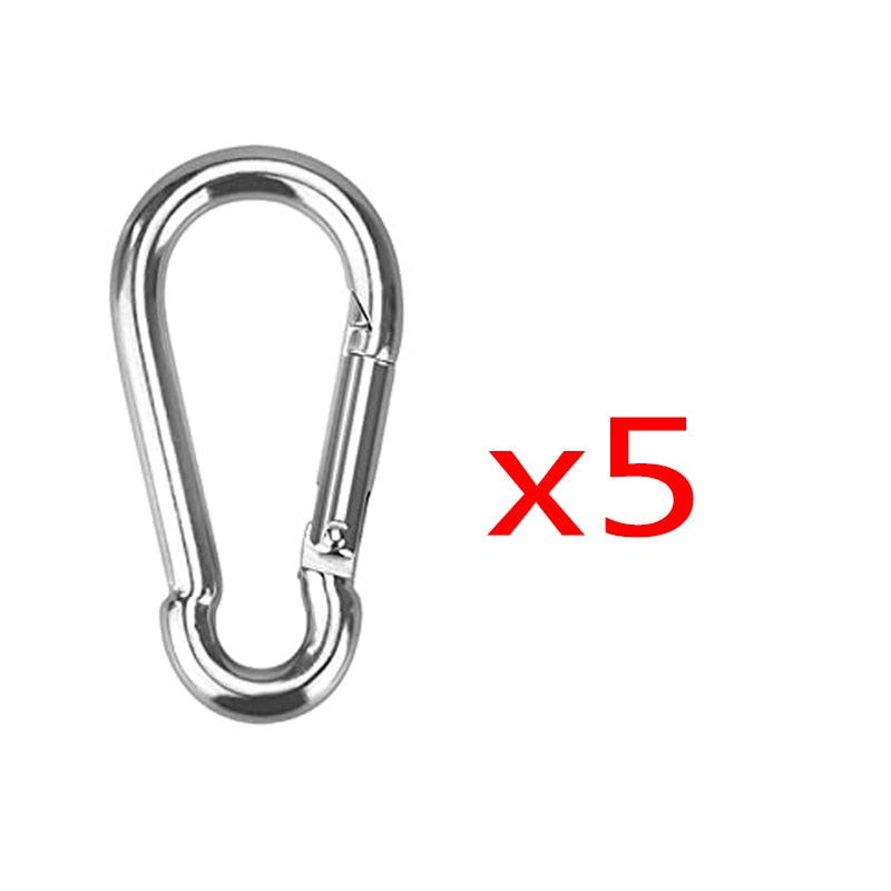 20Pcs Mini Carabiner Keychain Alluminum Alloy D-ring Buckle Spring Snap Clip Hooks Keychain Carabiner for Keys Camping Tools