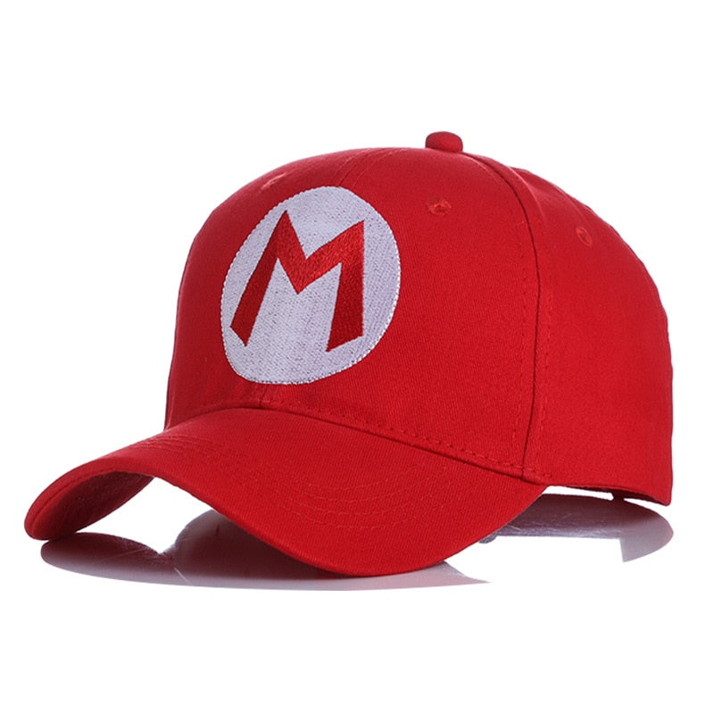 Classic Super Mario Baseball Cap Cartoon Anime Game Character Embroidery Logo Cap Cosplay Halloween Christmas Birthday Gift