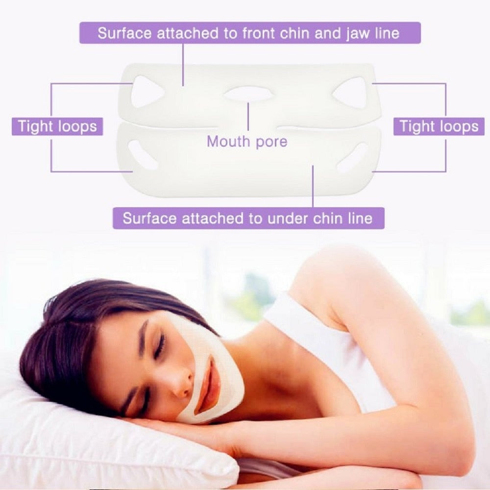 Face Lift Slimming Mask Neck Mask Face Lift V Lifting Chin Up Patch 4D Ear Tightening Skinny Masseter Double Chin Reducer