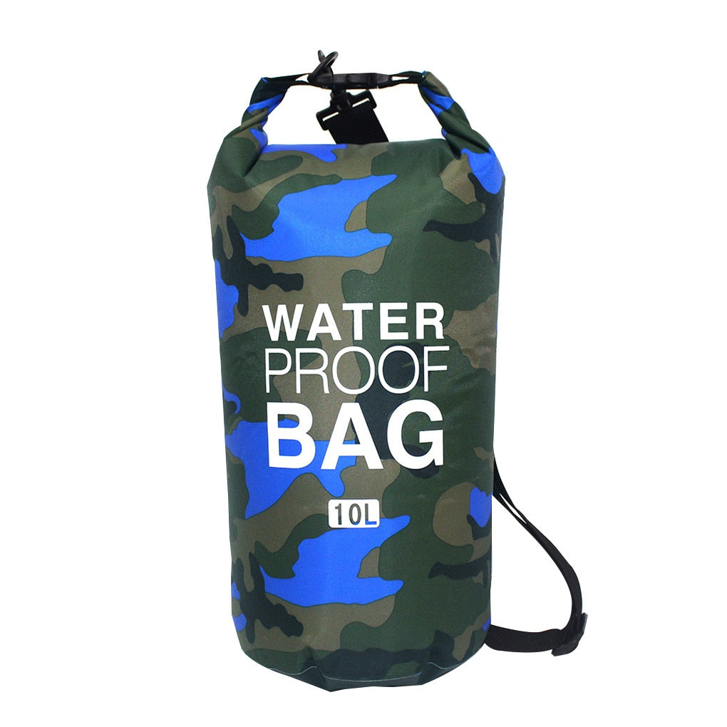 30L Waterproof Swimming Bag Dry Sack Camouflage Colors Fishing Boating Kayaking Storage Drifting Rafting Bag 2L 5L 10L 15L 20L