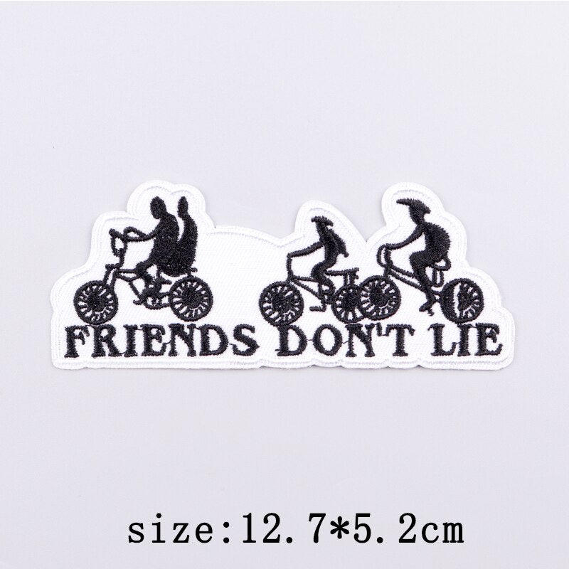 Horror Punk Embroidery Patch Iron On Patches For Clothing Embroidered Patches For Clothes Movie Role Fusible Patch Sticker Badge