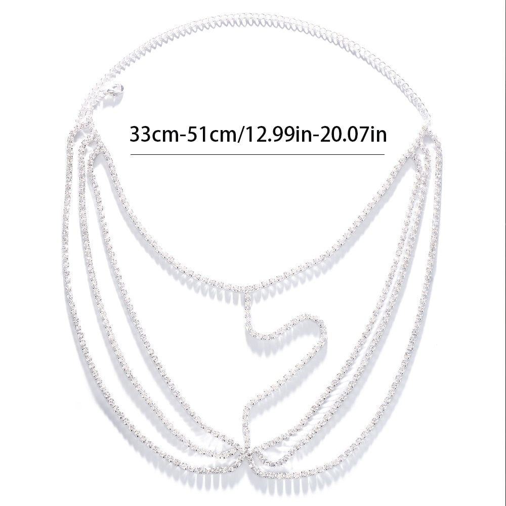 Layered Face Chain Mask Jewellery Decoration Accessories Hair Rhinestone Headdress Glitters Halloween Carnival Masks Women Gifts