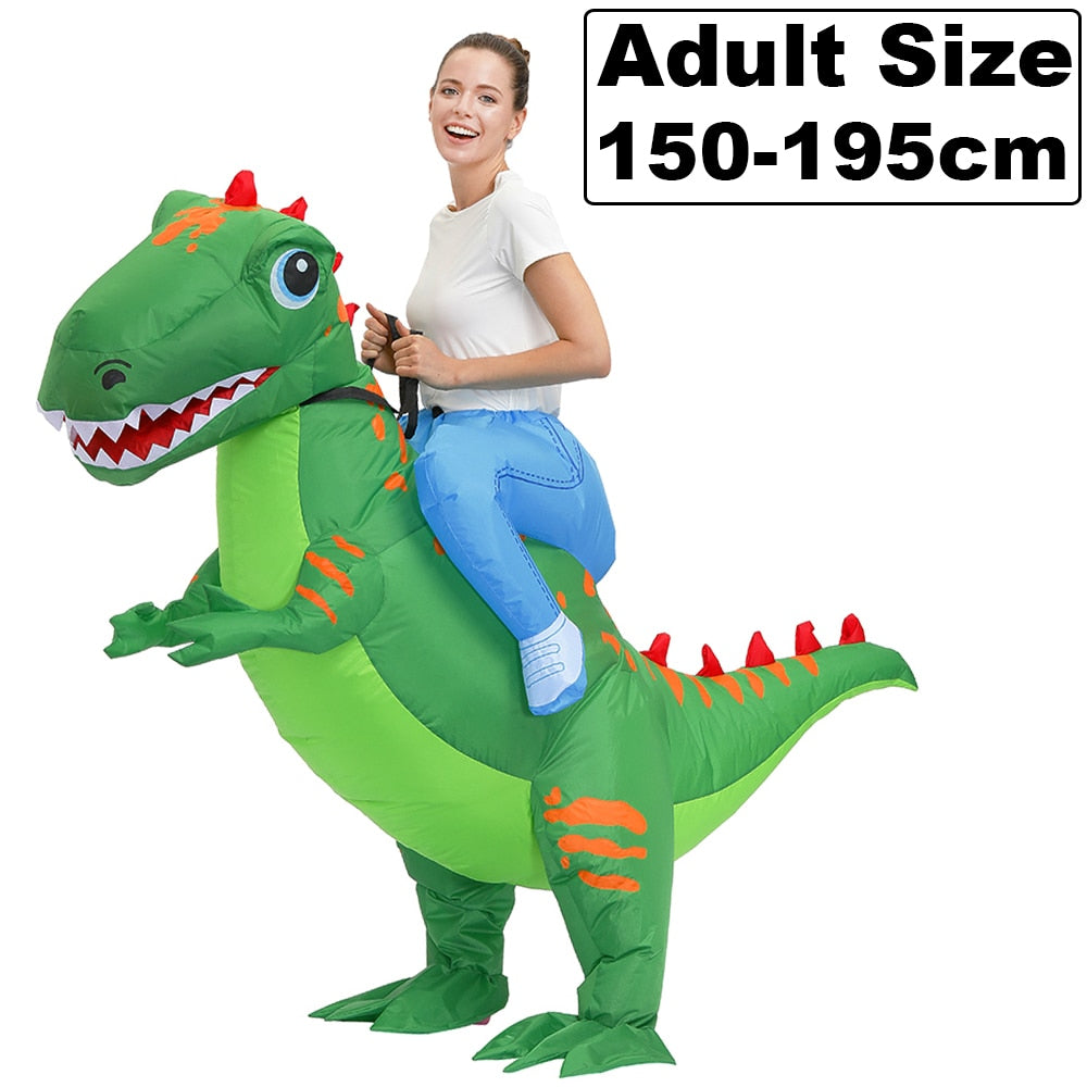 HOT Anime Dinosaur Inflatable Costume Party Mascot Alien Costumes Suit Disfraz Cosplay Halloween Costumes For Adult Kids Dress