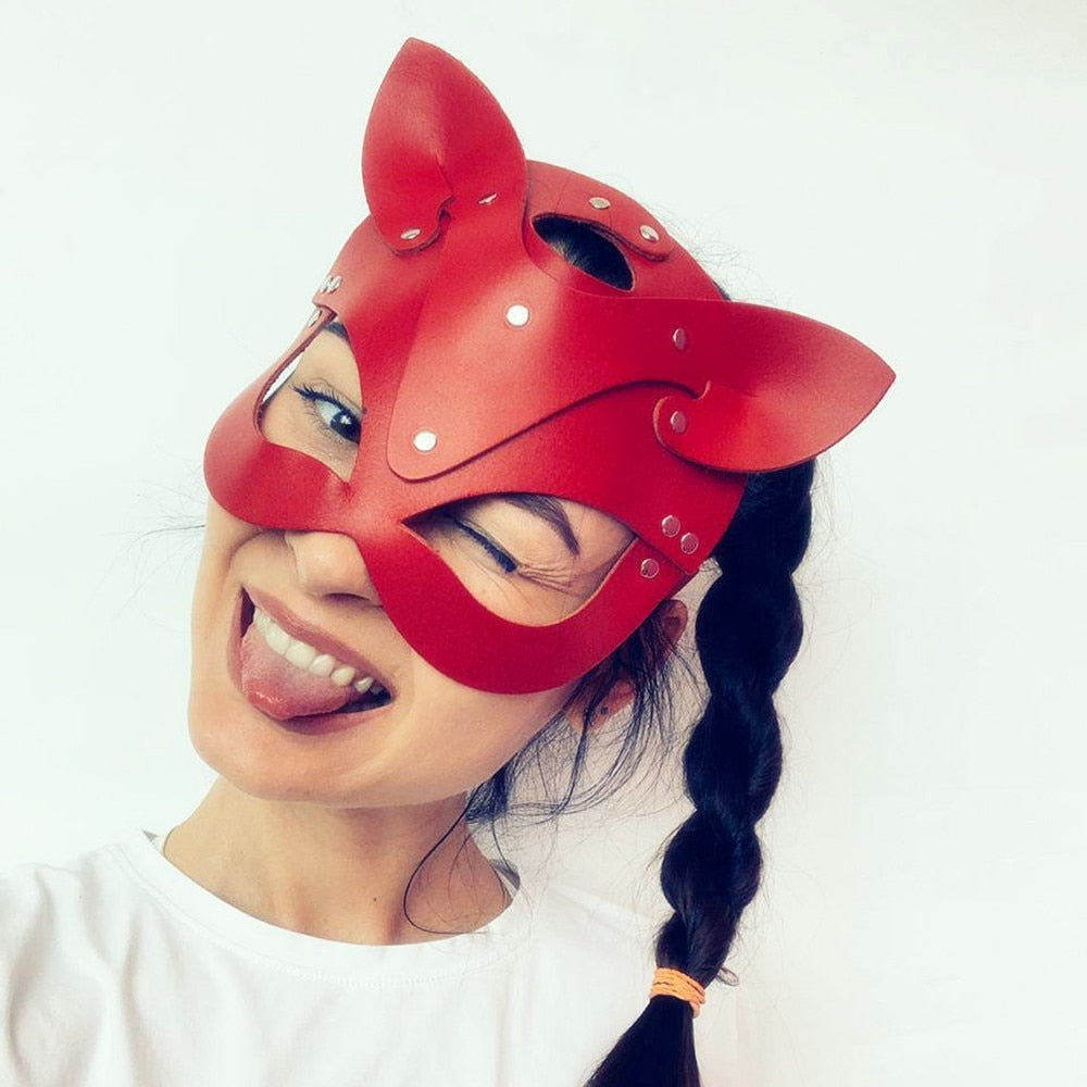 Cosplay Mask For Anime Cosplay Anime BDSM Halloween Masks Harness Punk Fetish Steampunk Masquerade Carnival Party Cosplay Anime