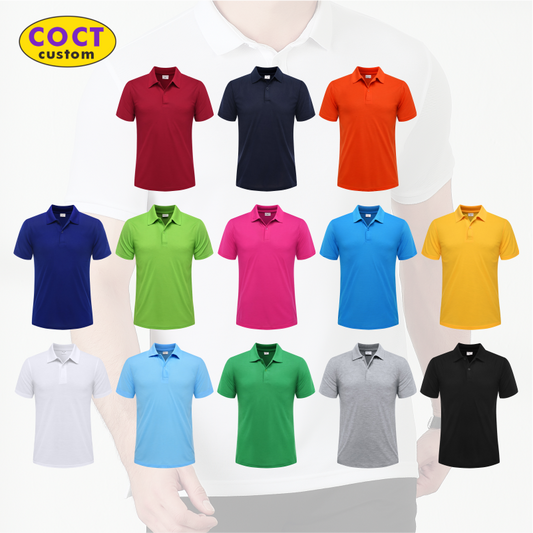 Summer Casual Short-Sleeved Polo Shirts Custom Logo Embroidery Printing Personalized Design Men And Women Tops COCT 2022