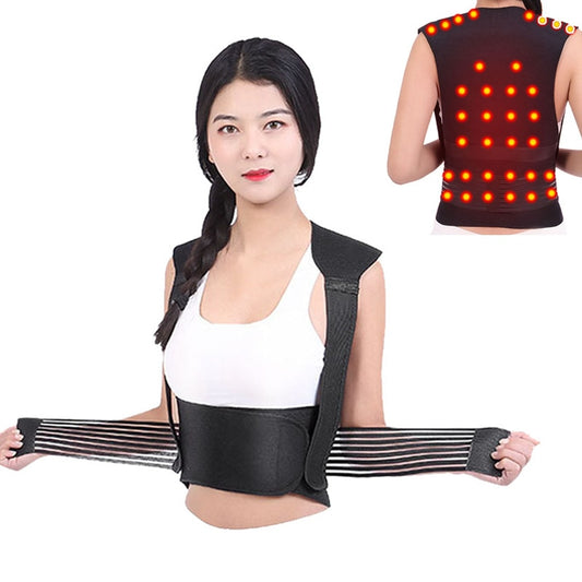 Tourmaline Self-heating Brace Support Belt Back Posture Corrector Spine Back Shoulder Lumbar Posture Correction