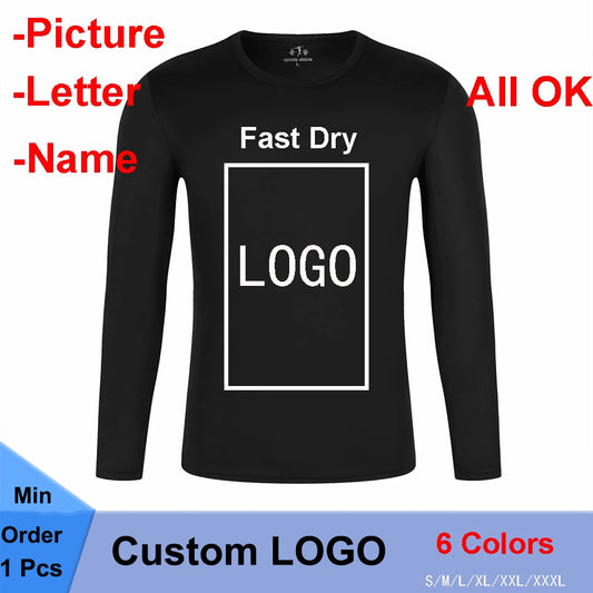 Factory Price! Free Custom Printing LOGO Design Fast Dry TShirt For Men Women Child DIY Photo or Logo Sport T-shirt Tops Clothes
