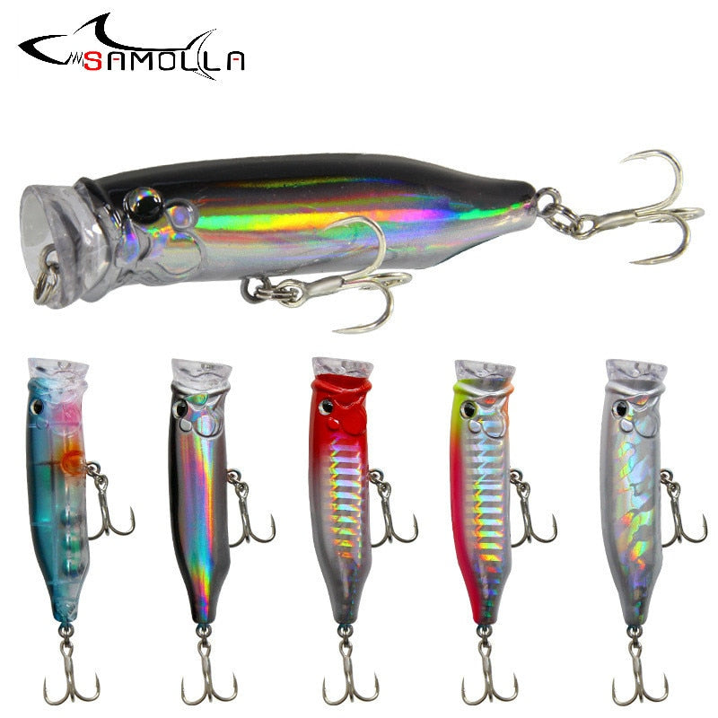 Popper Fishing Lures Weights 9.4g Topwater Lureisca Artificial Fishing Lure Fish Swim Bait Tackle Equipment Articulos De Pesca