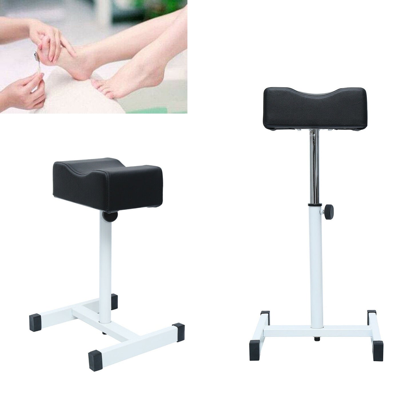 Yonntech Foot Bath Pedicure Manicure Footrest Tool Bracket Beauty Massage Chair Nail Stand Footrest Salon Spa Stool Chair