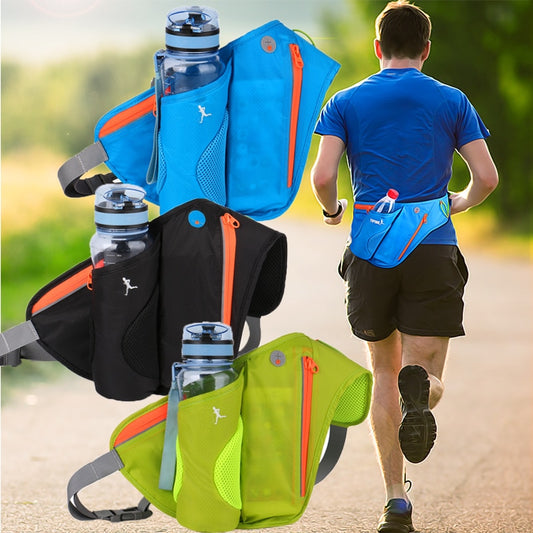 Running Bag Sports Women Fanny Pack Men Waist Belt Purse Mobile Phone Pocket Case Gym Cycling Hiking Walk with Water Bottle Bags