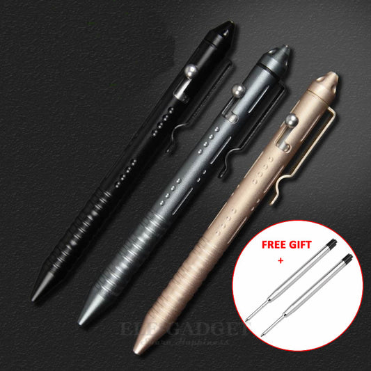 Portable Tactical Pen Self Defense Glass Breaker Aluminum Alloy EDC Tool For Outdoor Camp Emergency Kit Ball Point Pen