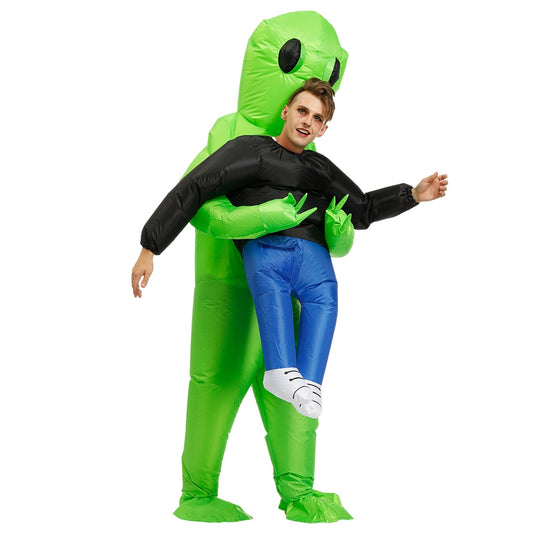 Adult Inflatable ET Alien Costume Purim Party Cosplay Suit Fancy Dress Carnival Halloween Costume For Kids Boys Girls