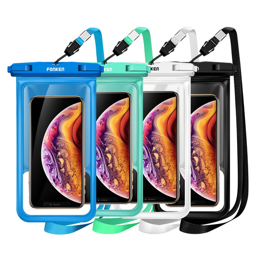 FONKEN Waterproof Case For Phone Cover Sea Swim Float Bag Underwater Swimming Dry Bag 6.5 inch Smartphone Sponge Floating Pouch