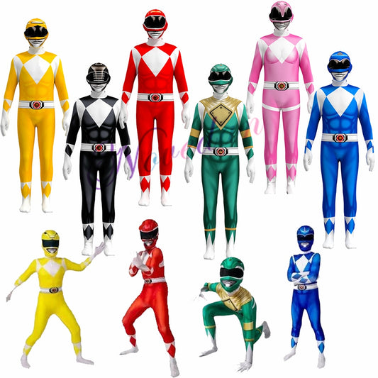 Adult Kids Power Morpher Superhero Samurai Sentai Shinkenger Rangers Cosplay Fantasia Halloween Costume Mask For Men Boy