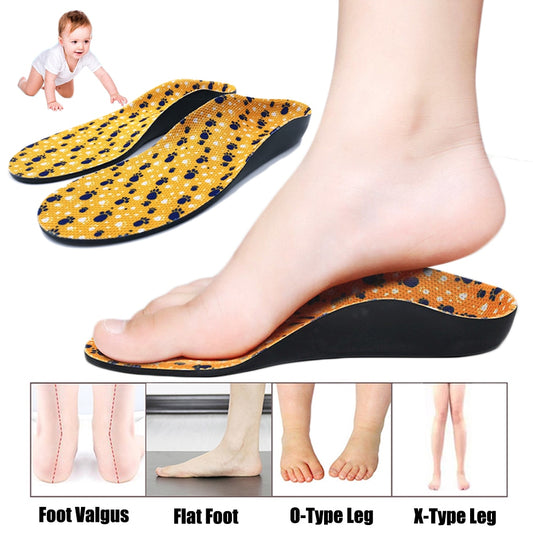 Kids Sneakers Flat Foot Orthopedic Insoles for Children Shoes Comfort Sole Fascitis Plantar High Arch Support Orthotic Insoles