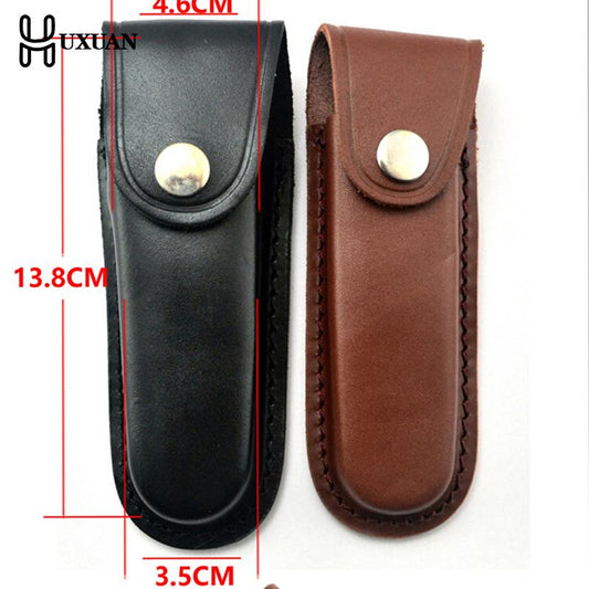 Fold Knife Tool Flashlight Belt Loop Case Holder Leather Sheath Holster Pouch Bag Pocket Hunt Camp Outdoor Carry Multi Gear