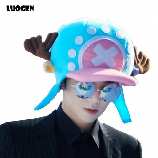 Cute Japanese Anime Hat Cap Tony Chopper Cosplay Plush Cap Hat Halloween Cartoon Hats & Caps JHD10020